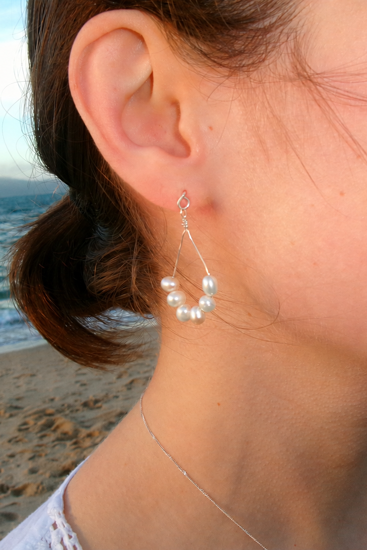 Whisper White Earrings